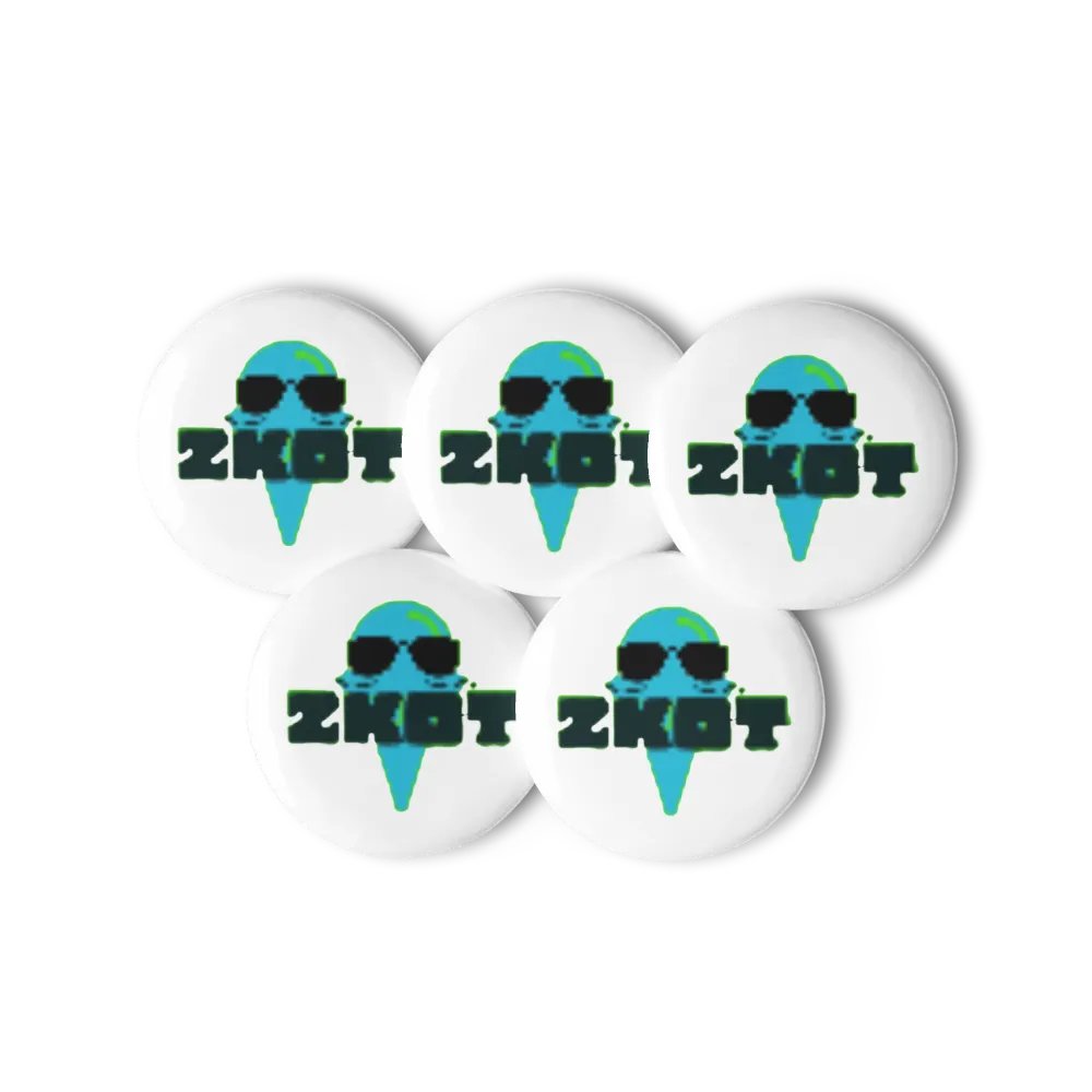 ZKOT Pin Buttons Set of 5 - Show Your Support with Style - Accessories product image (2)