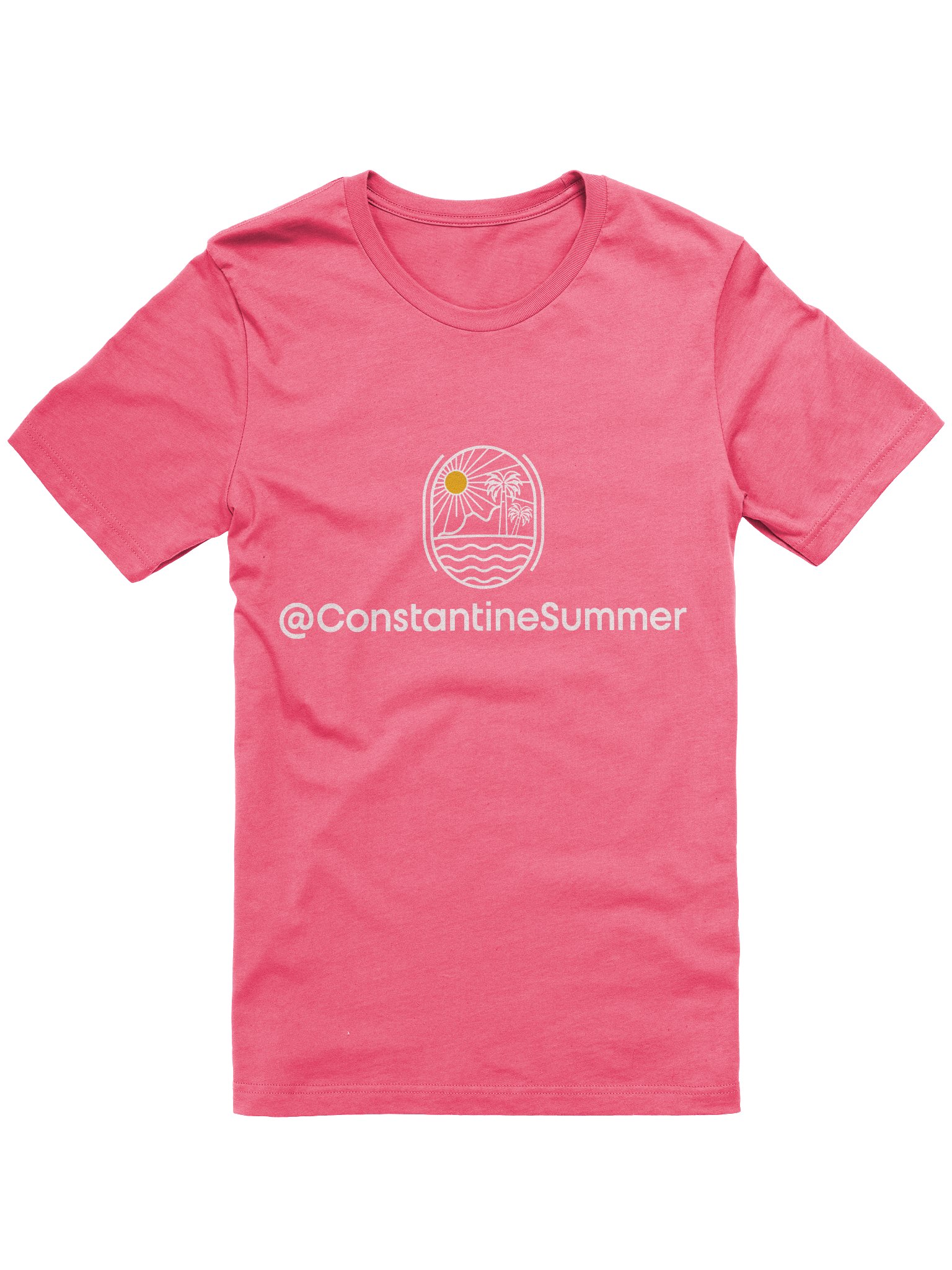 @CONSTANTINESUMMER: GETAWAY PRINT T-SHIRT by Bella+Canvas (pink) product image (1)