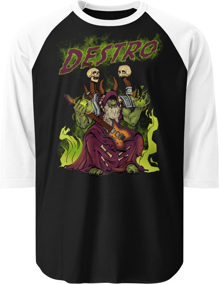 Baseball Raglan - Orc Warlock product image (1)