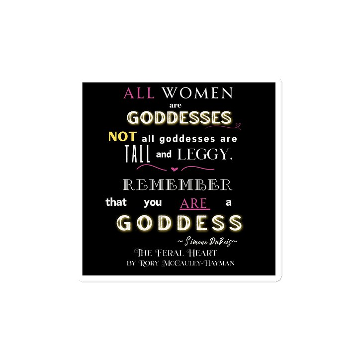 Goddess Quote Die-Cut Magnets product image (2)
