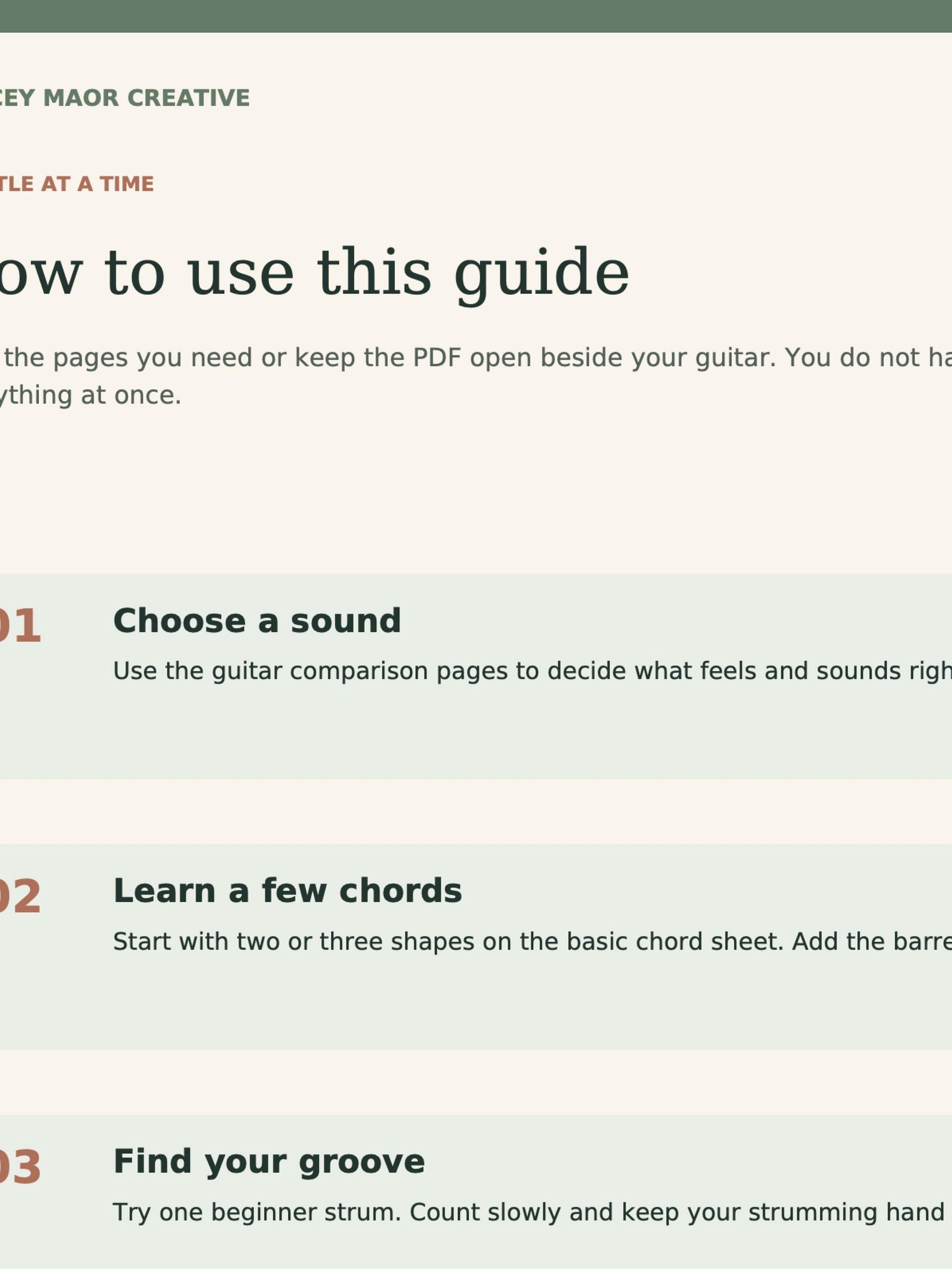 Beginner Guitar Field Guide product image (2)