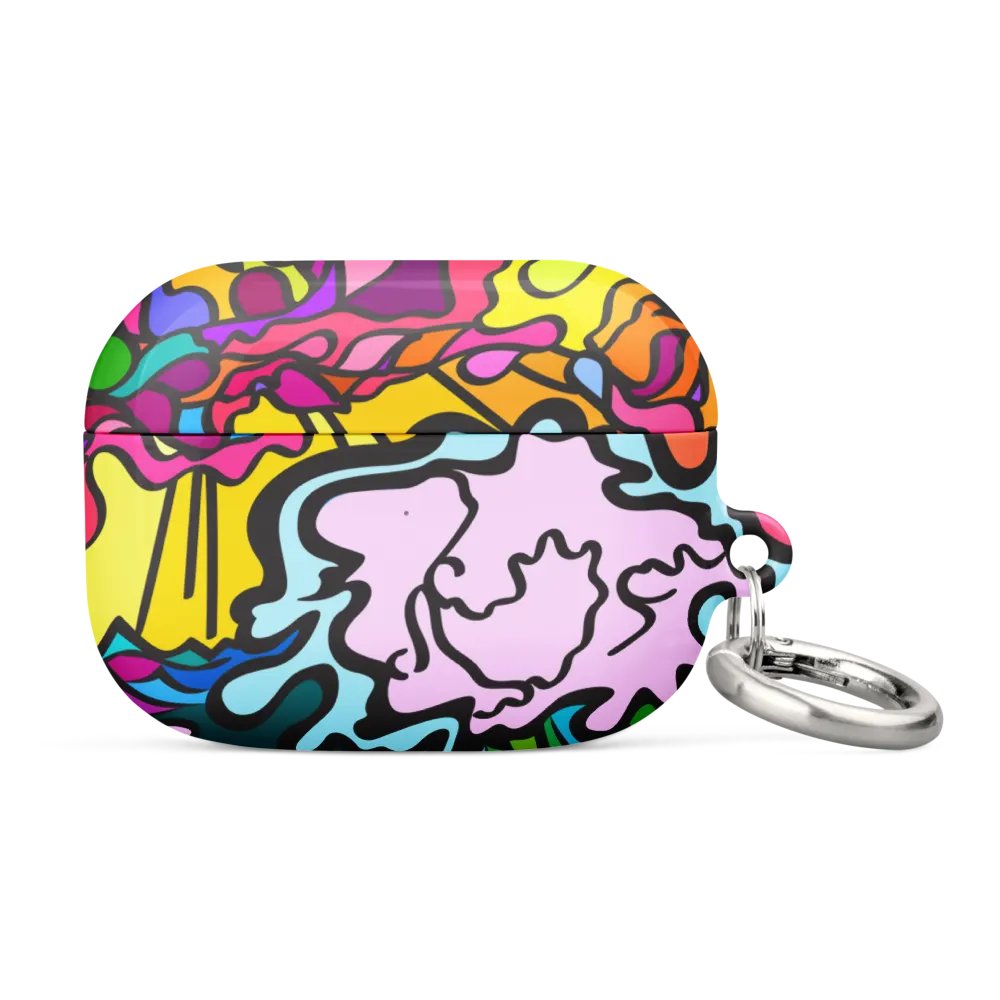 Energizing Swirls All-Over AirPods® Case – Wave at Sunset product image (1)