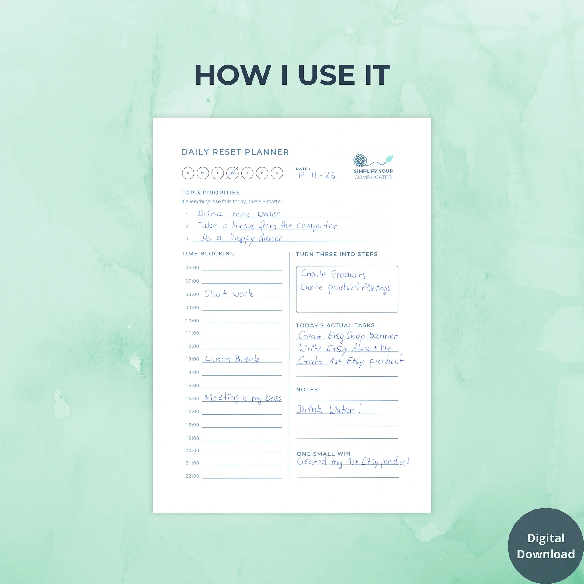 Daily Reset Planner product image (4)