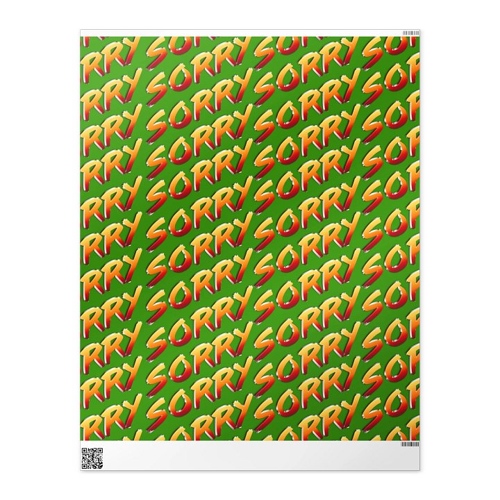 SORRY WRAPPING PAPER product image (2)