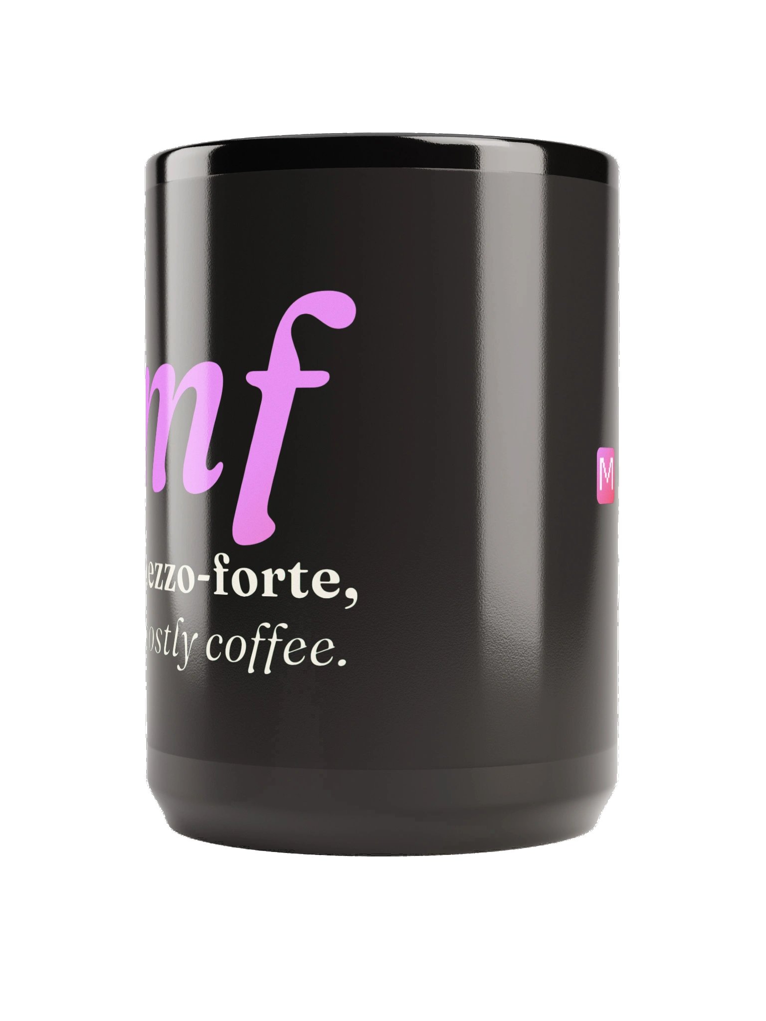 Mezzo-Forte Mug - Black product image (2)