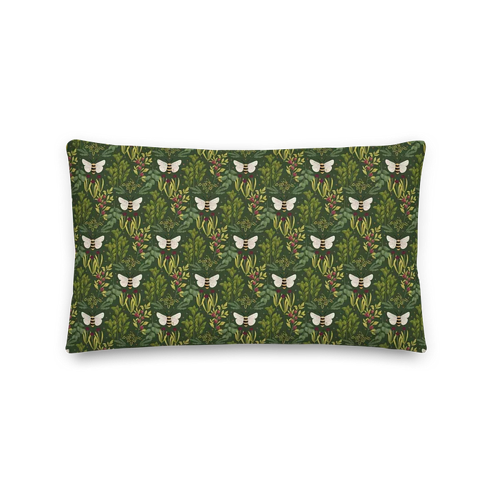 Bees and Foliage Premium Pillow product image (2)