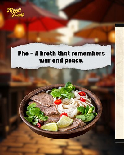 Pho isn’t just soup. 🍜 It’s a story of survival, migration, and identity.

✨ Born in colonial Hanoi, shaped by war, carried a...