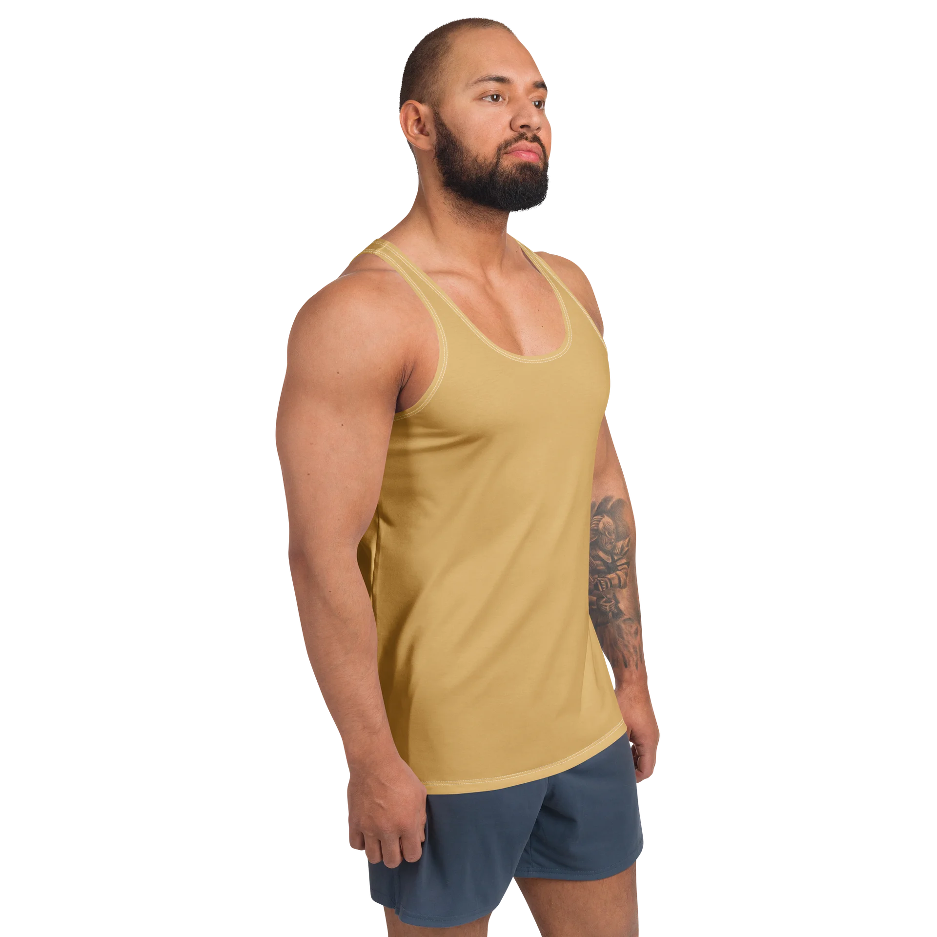 Minimal Tan All-Over Print Tank Top product image (3)