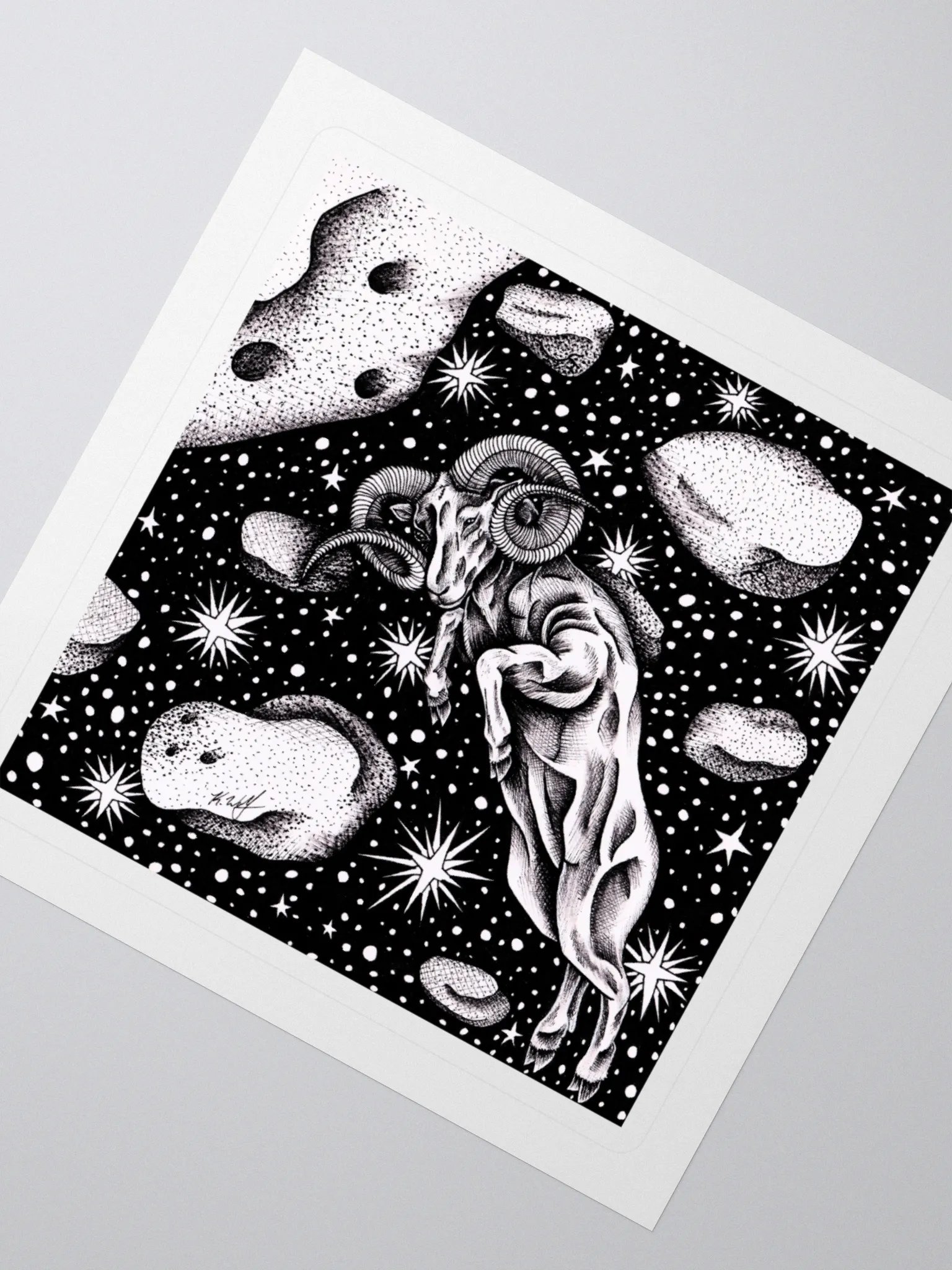 Aries Zodiac Kiss Cut Stickers product image (2)