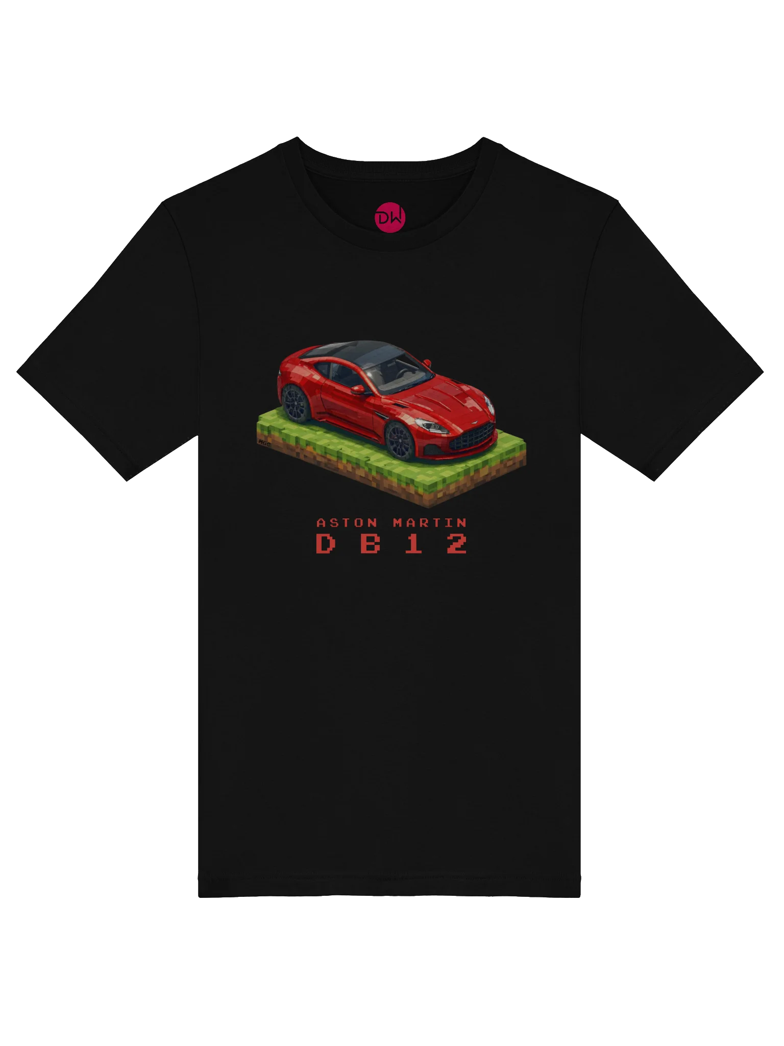 Orange Aston Martin DB12 Shirt (Pixel, Retro, Minecraft) product image (40)