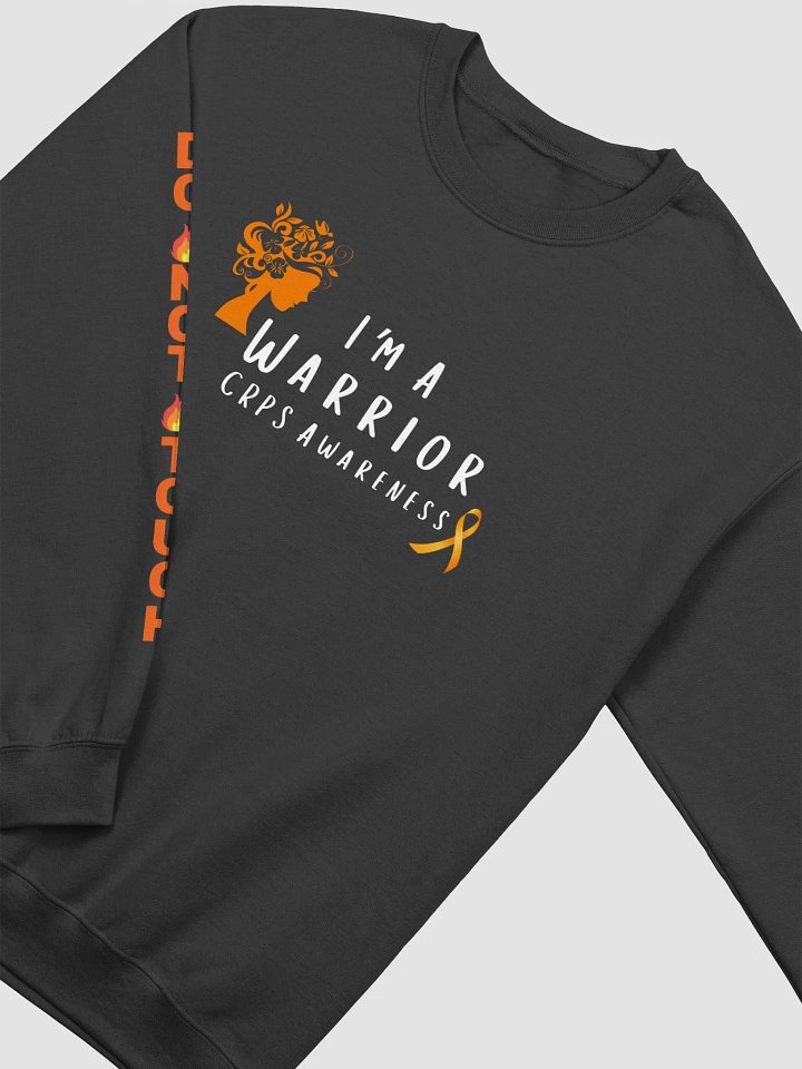 I'm a Warrior CRPS Awareness Do Not Touch RIGHT Arm Crewneck Sweatshirt (Feminine Design Unisex Fit) product image (2)