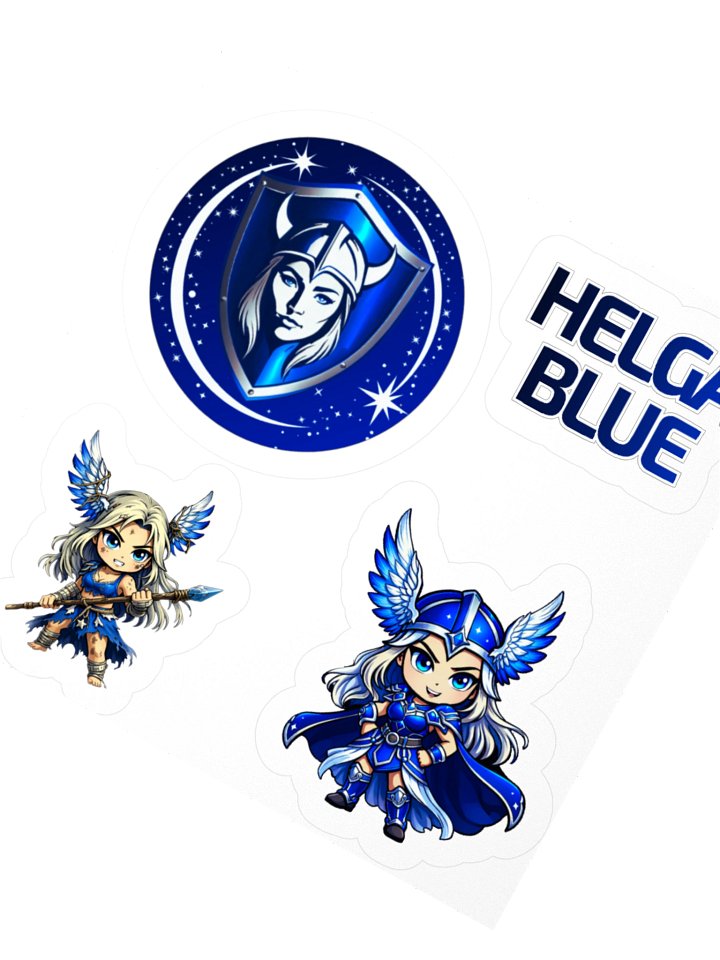 Helga Blue Sticker Sheer product image (2)