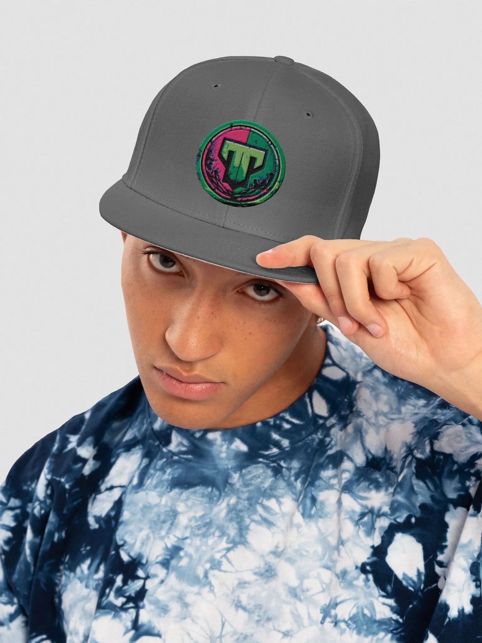 Grey/ Black Snapback Cap product image (5)