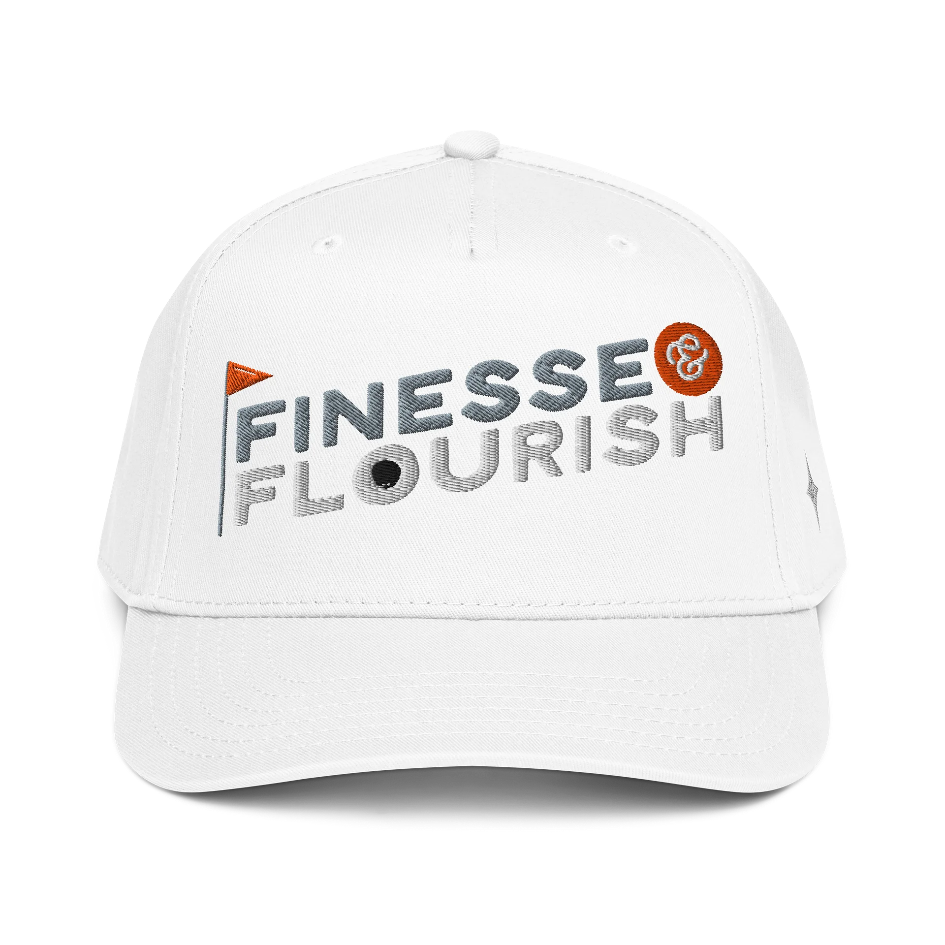 F&F Flag Mid-Profile Baseball Cap (WHT) product image (1)