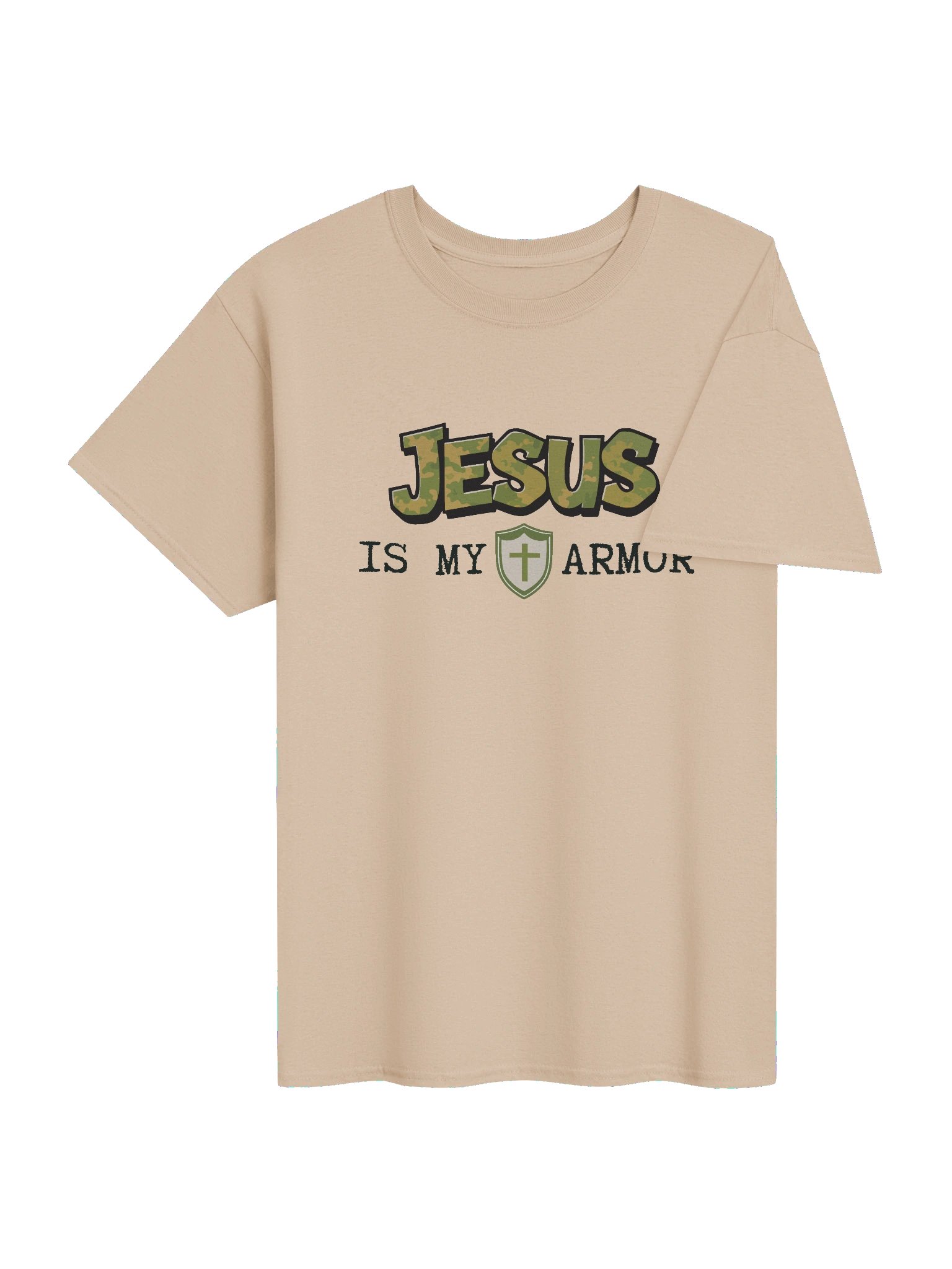 Jesus Is My Armor Camo Streetwear T-shirt product image (52)