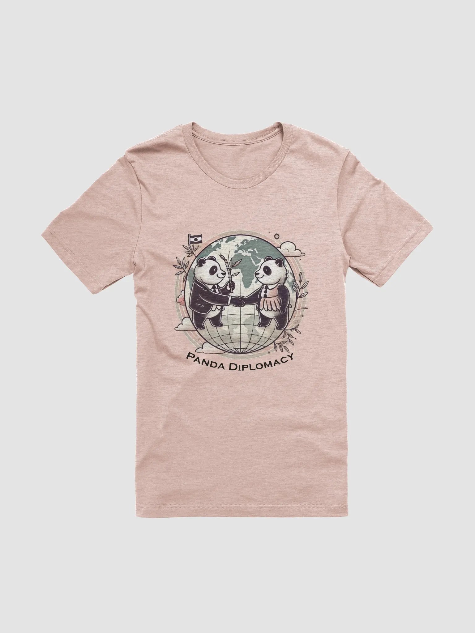 Panda Diplomacy Tee (Light Colors) product image (1)