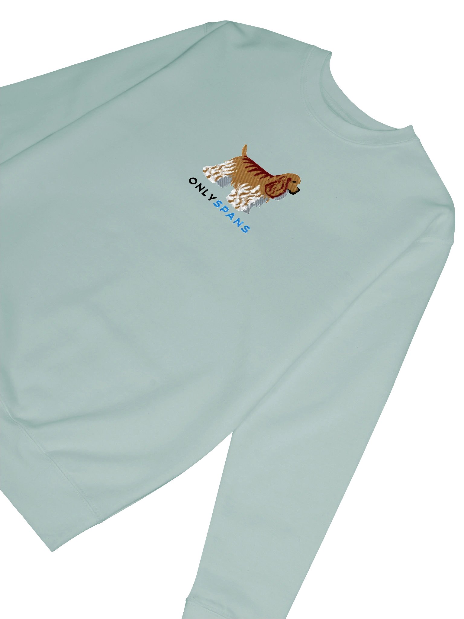Only Spans Sweatshirt (Embroidered) of an American Cocker Spaniel(Fawn) product image (48)