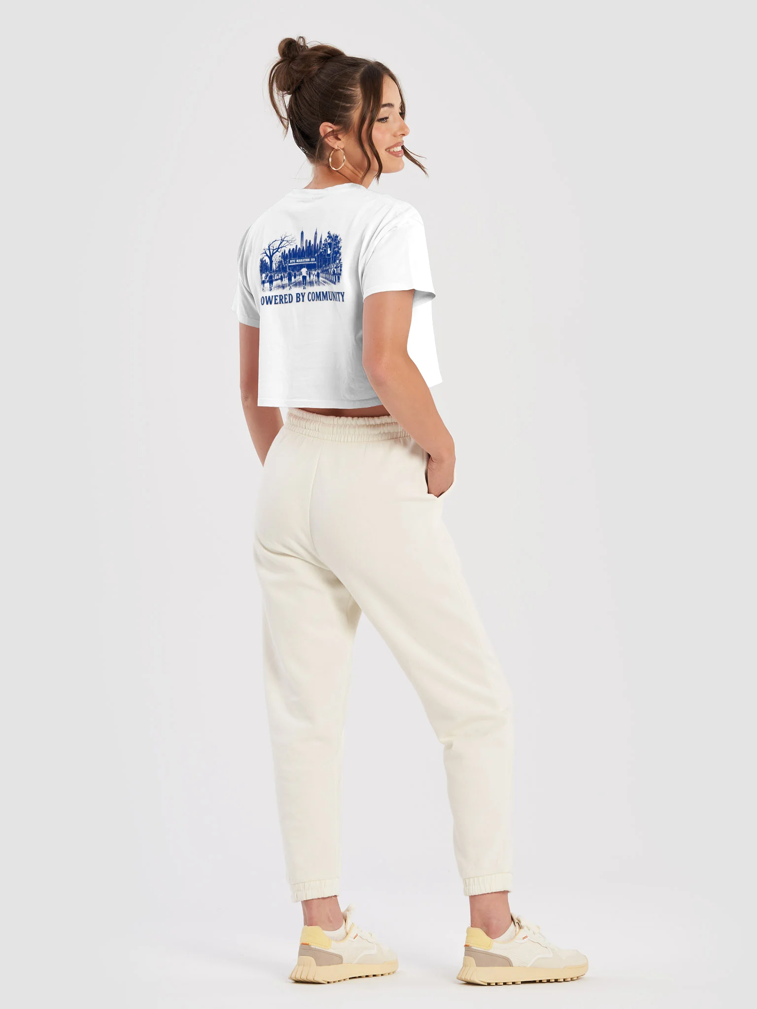 Scu-Bey x Sweat Equity: NYC Marathon 2026 Cropped Tee product image (4)