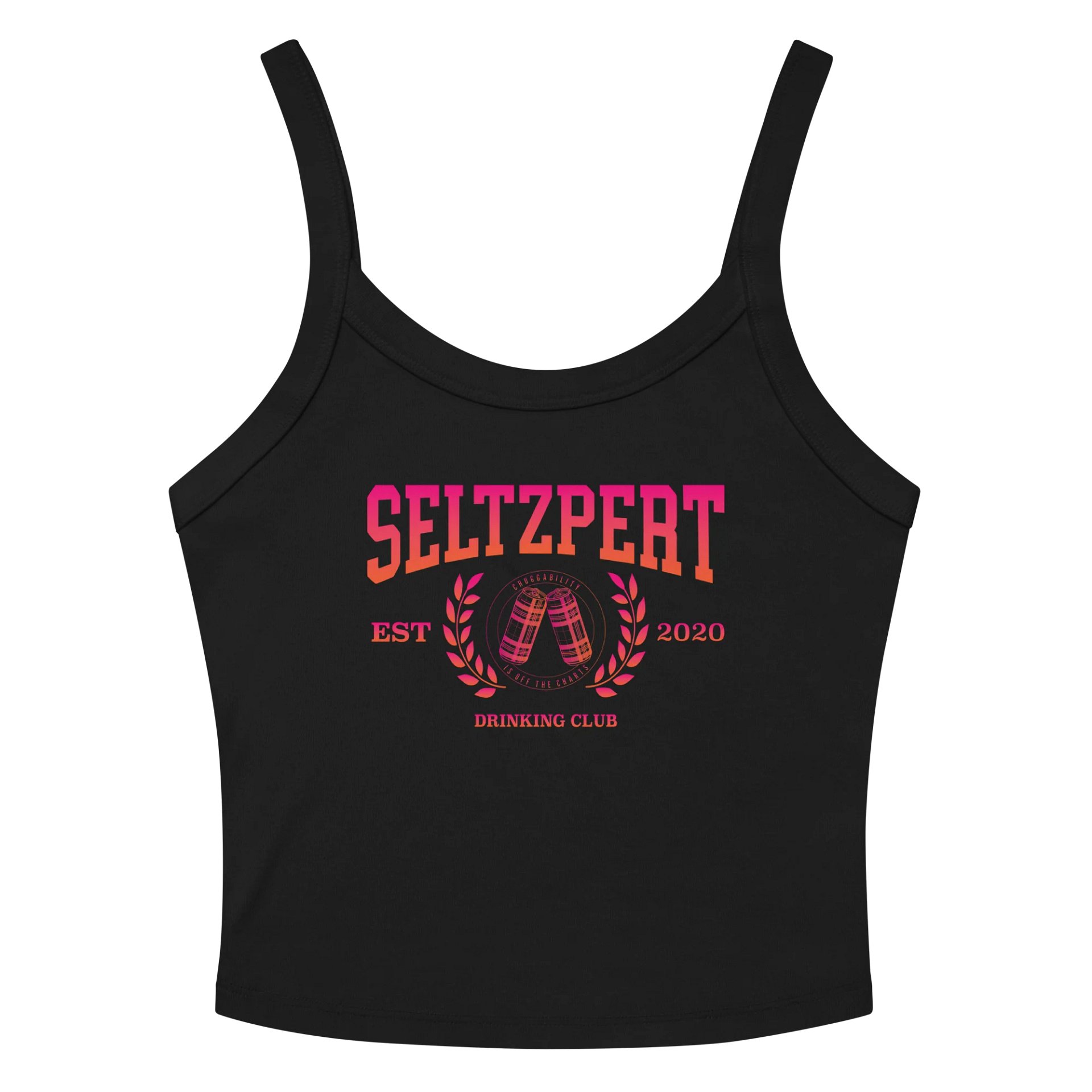 Seltzpert Drinking Club Tequila Sunrise Women's Black Tank Top product image (3)