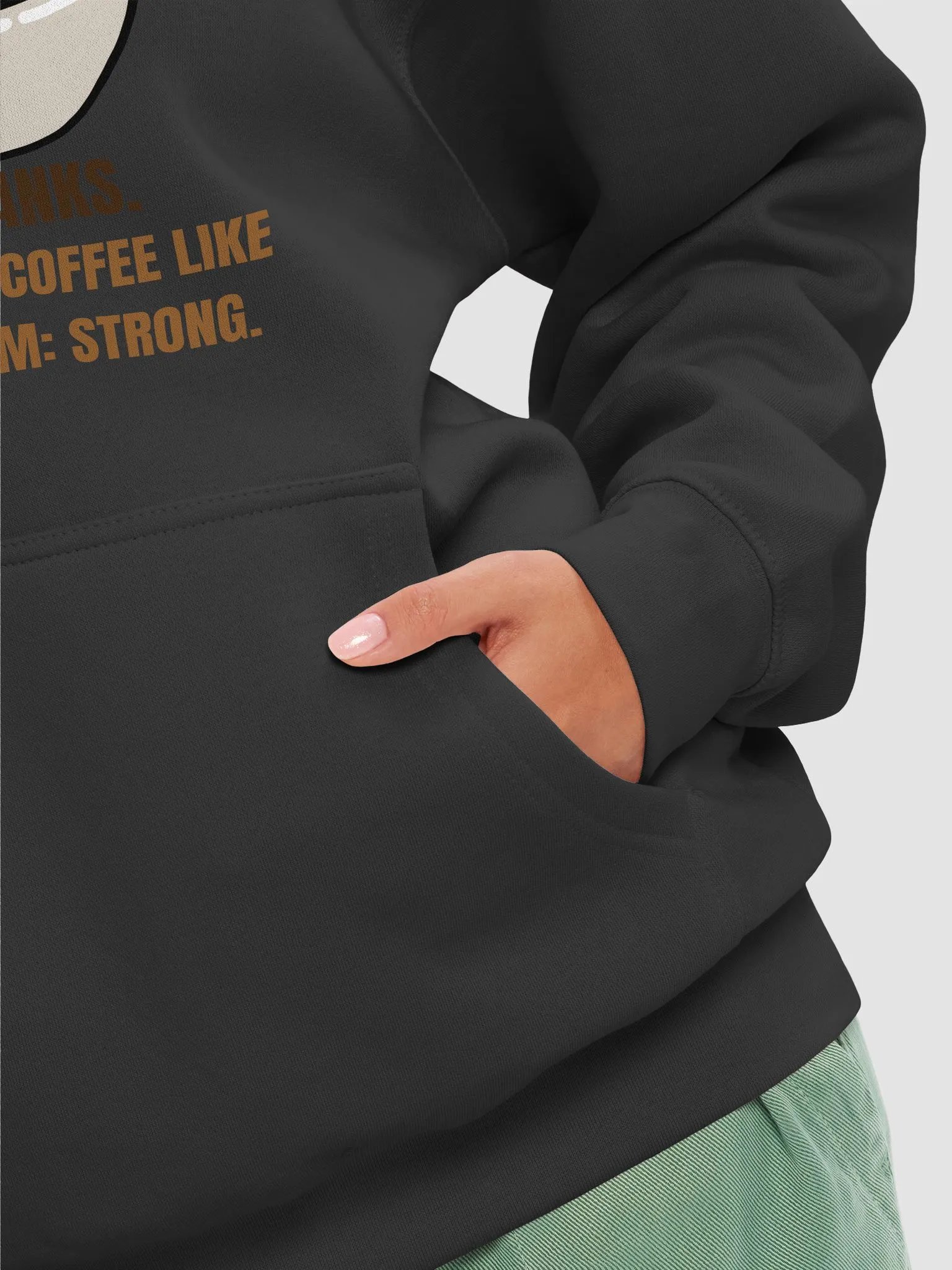 Strong Sarcasm Coffee Bean Hoodie product image (8)