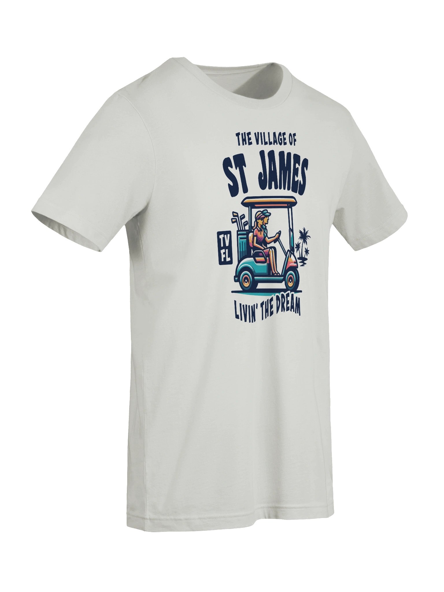 The Village of St James TV FL Golf Cart Design T-Shirt product image (78)