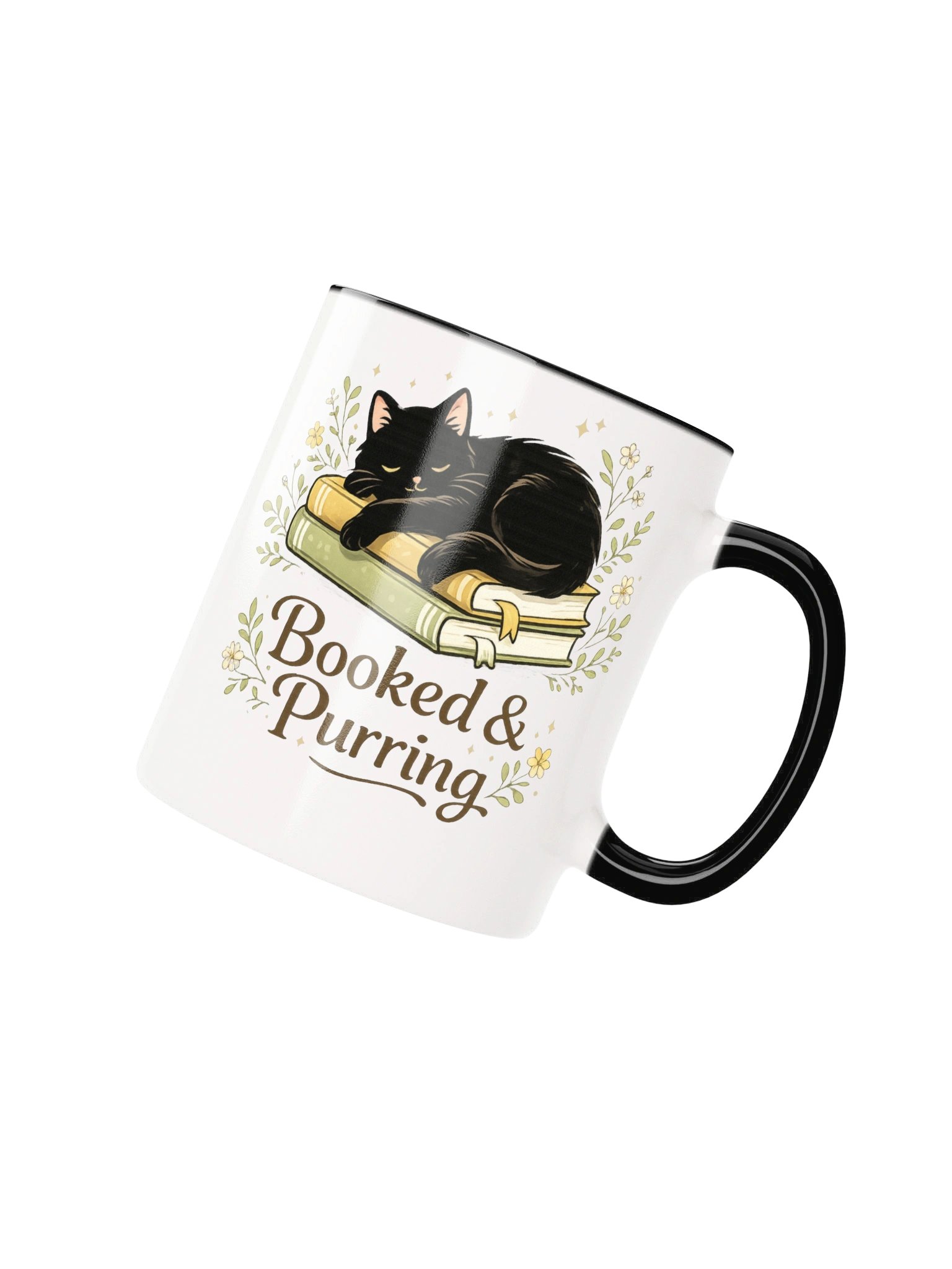 Booked & Purring Cat Book Lover Mug product image (12)