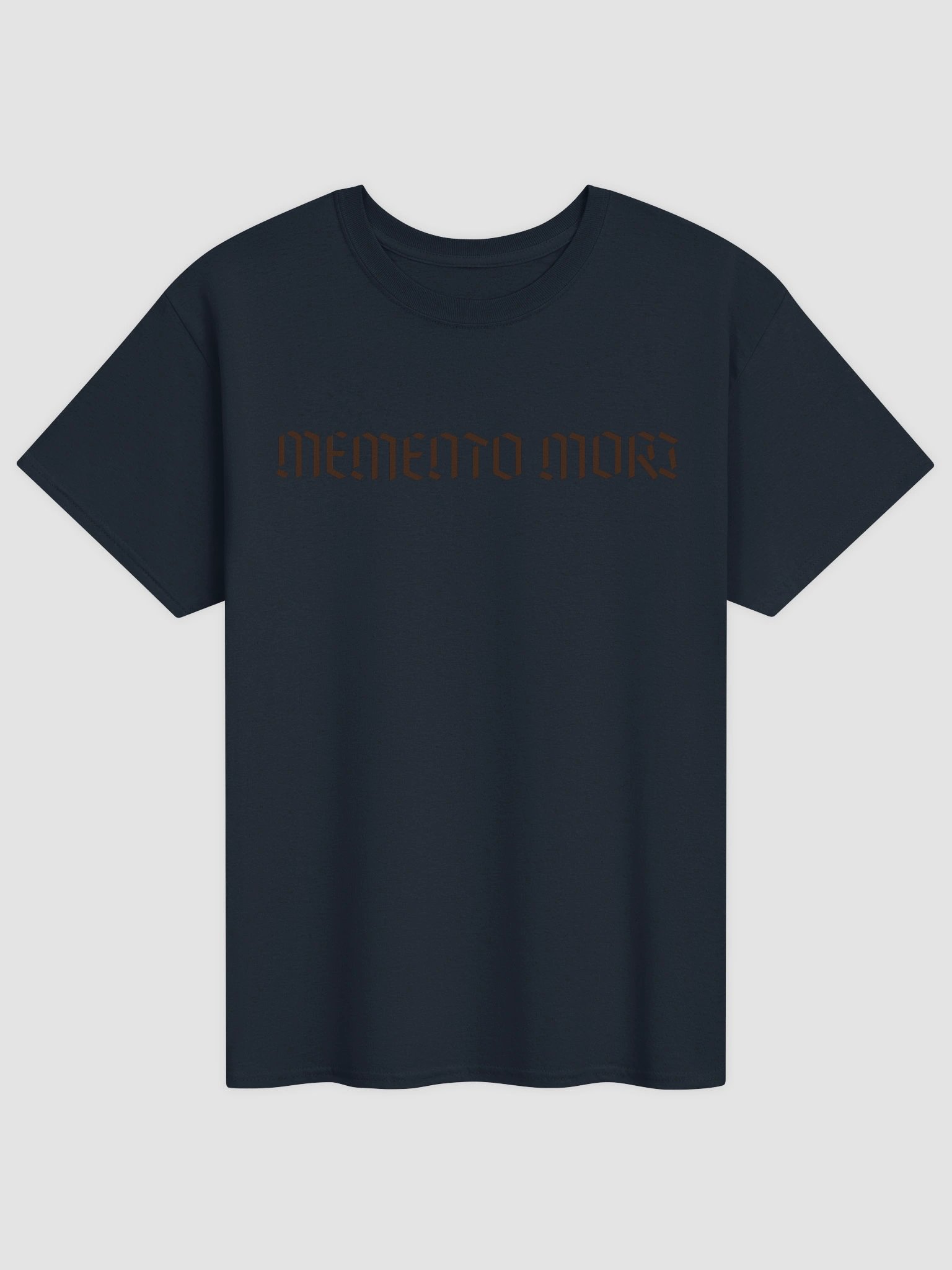 Memento Mori Brown Font Unisex Heavyweight Cotton T-Shirt product image (51)