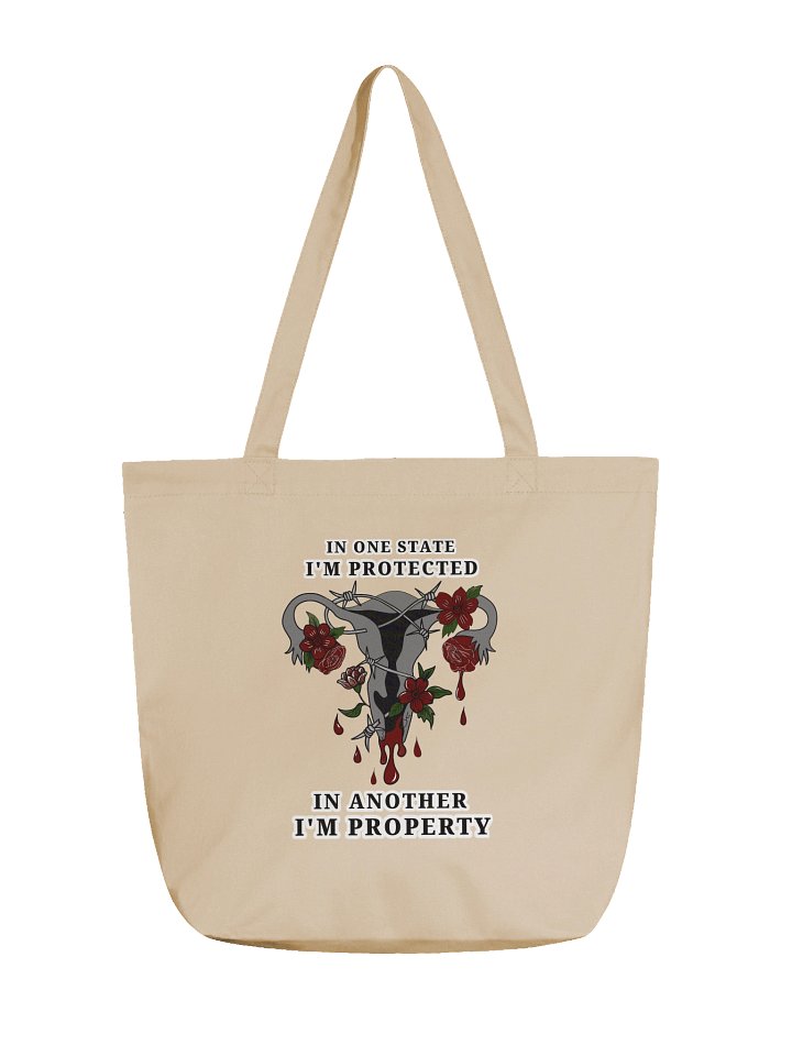 Barbed Wire Uterus — Organic Tote Bag product image (2)