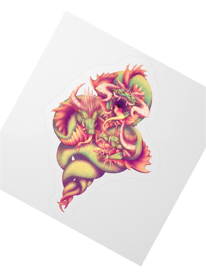 Three of Serpents - sticker product image (4)