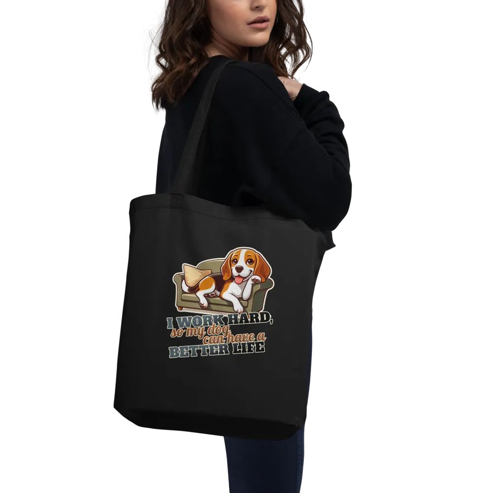 Work Hard - Beagle Beach - Tote Bag product image (16)