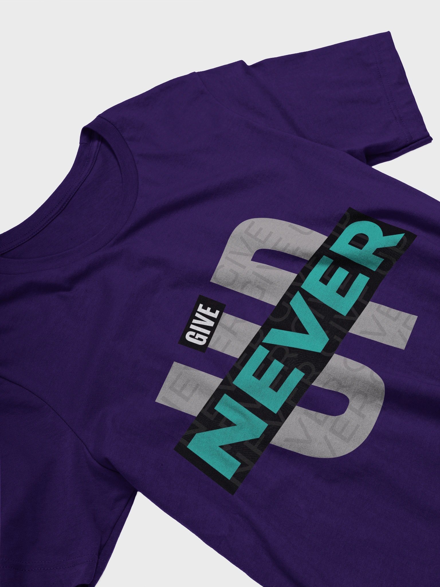 NEVER GIVE UP Motivational Tee product image (3)