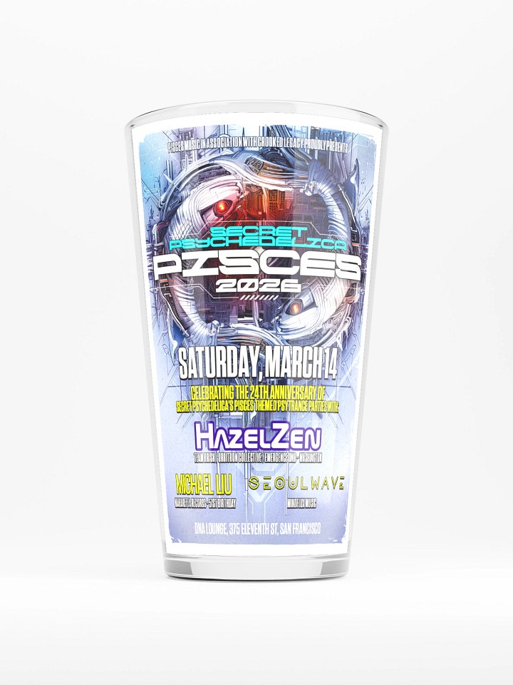 Pisces 2026 Shaker Pint Glass product image (1)