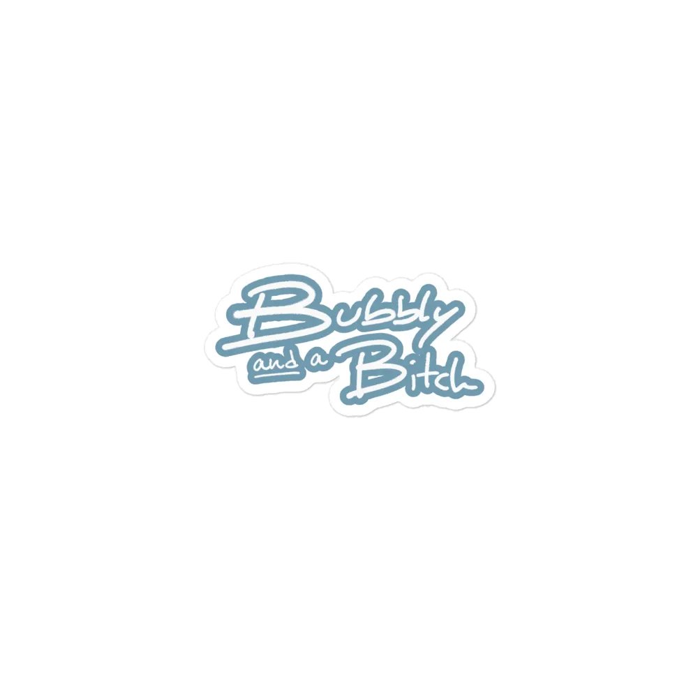 Bubbly and a B*tch (lined design, #709AAF) magnet product image (1)