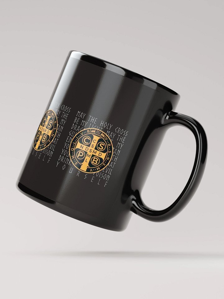 Cross Medallion Black Mug product image (2)