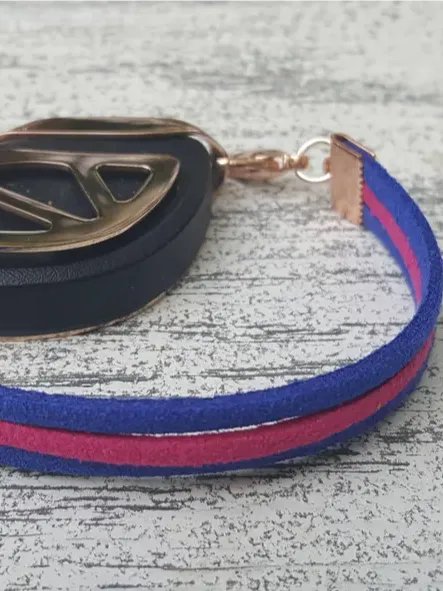 Candy Faux Suede Bracelet | Handmade Accessory for Bellabeat Leaf Urban & Ivy product image (2)