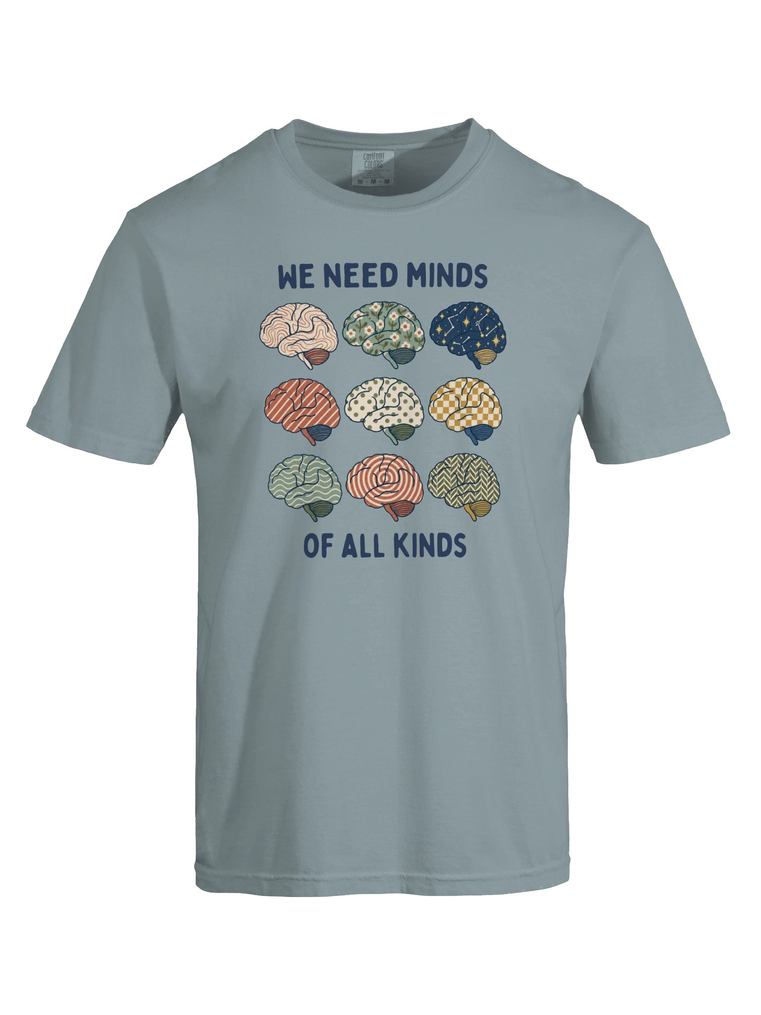 We Need Minds Of All Kinds - Nine Brains - Adult Unisex Tee product image (9)