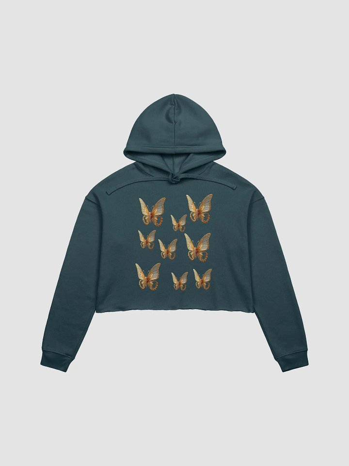 Golden Flutter Crop Hoodie product image (1)