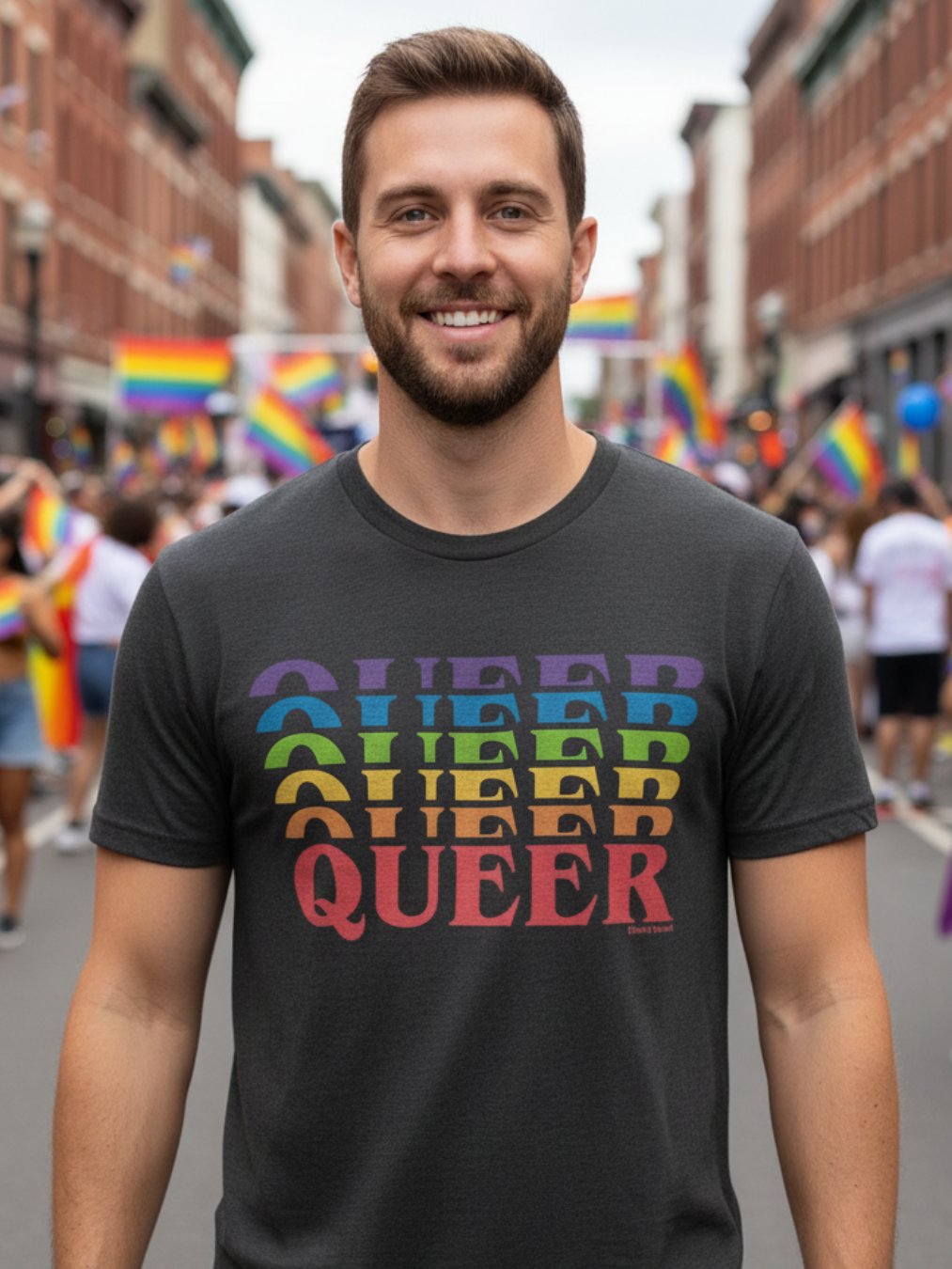 Rainbow Queer Vibes T-Shirt product image (11)