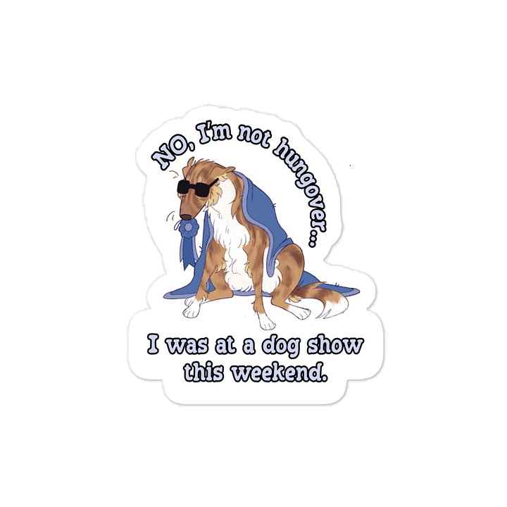 Dog Show Hangover - Gold Brindle Rosette product image (1)