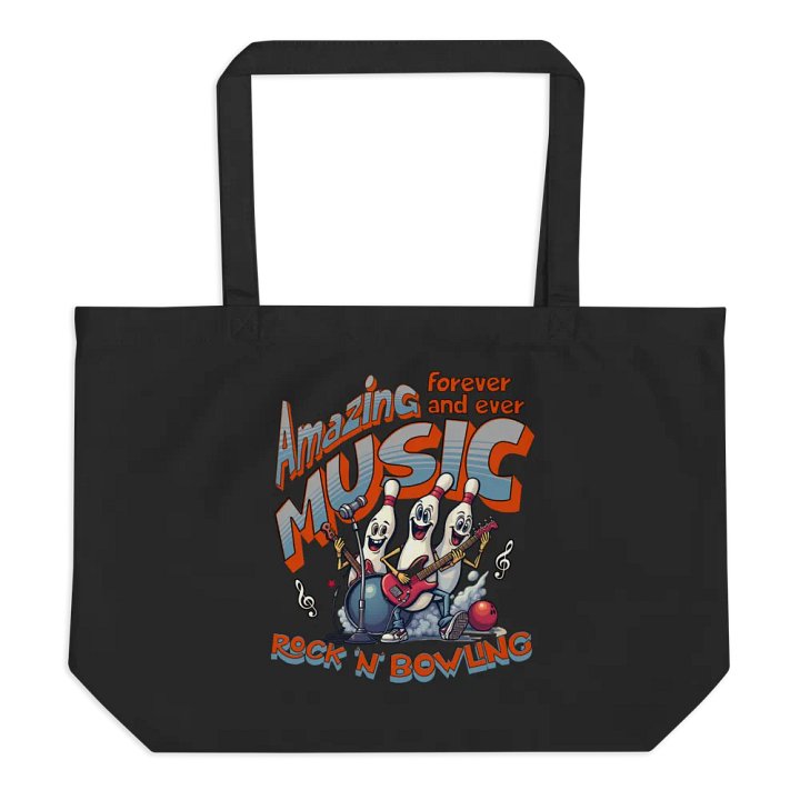 Amazing Music Rock N Bowling Band Organic Tote product image (1)