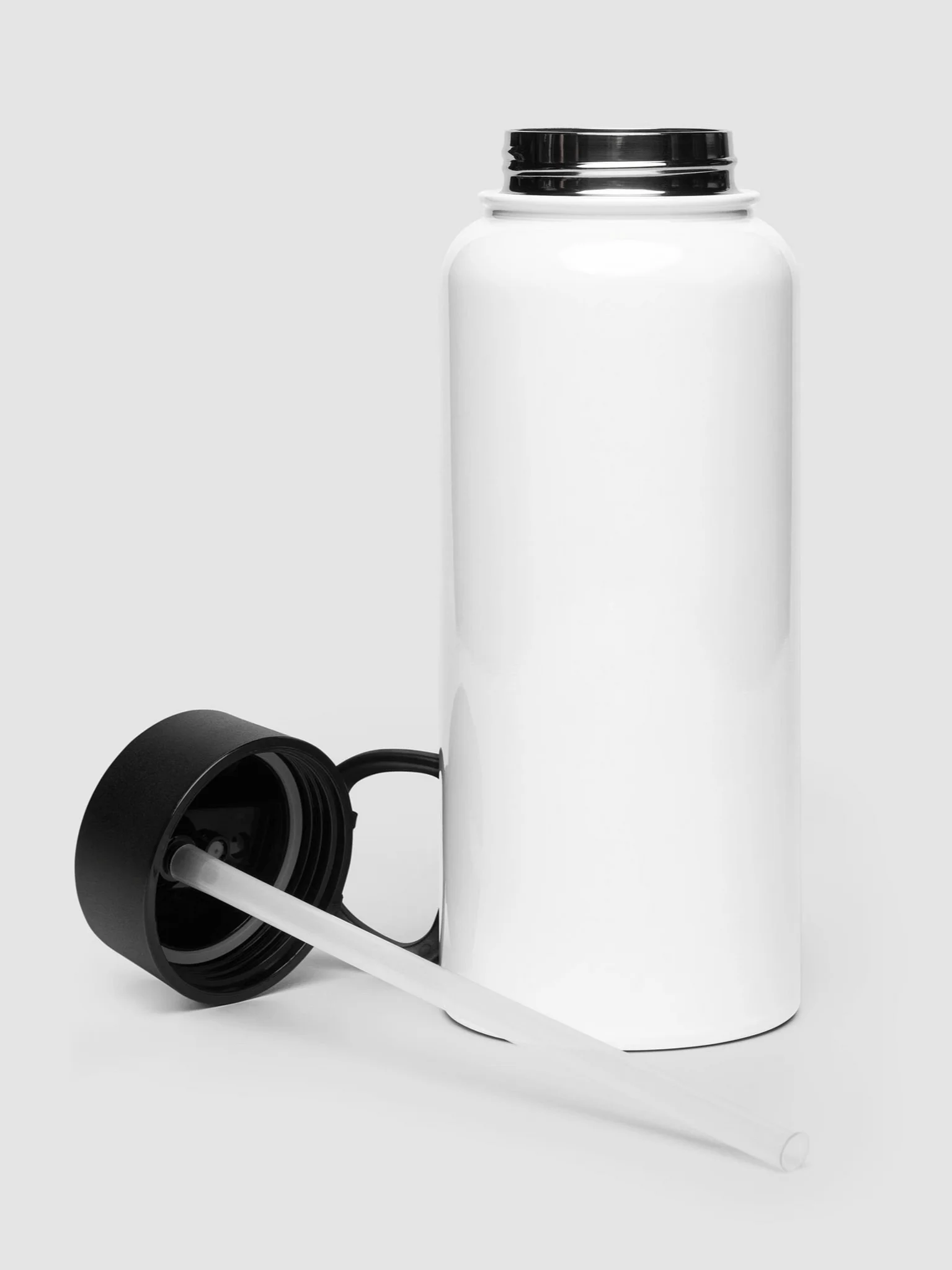 White Stainless Steel Water Bottle 32oz. - Personalized product image (3)