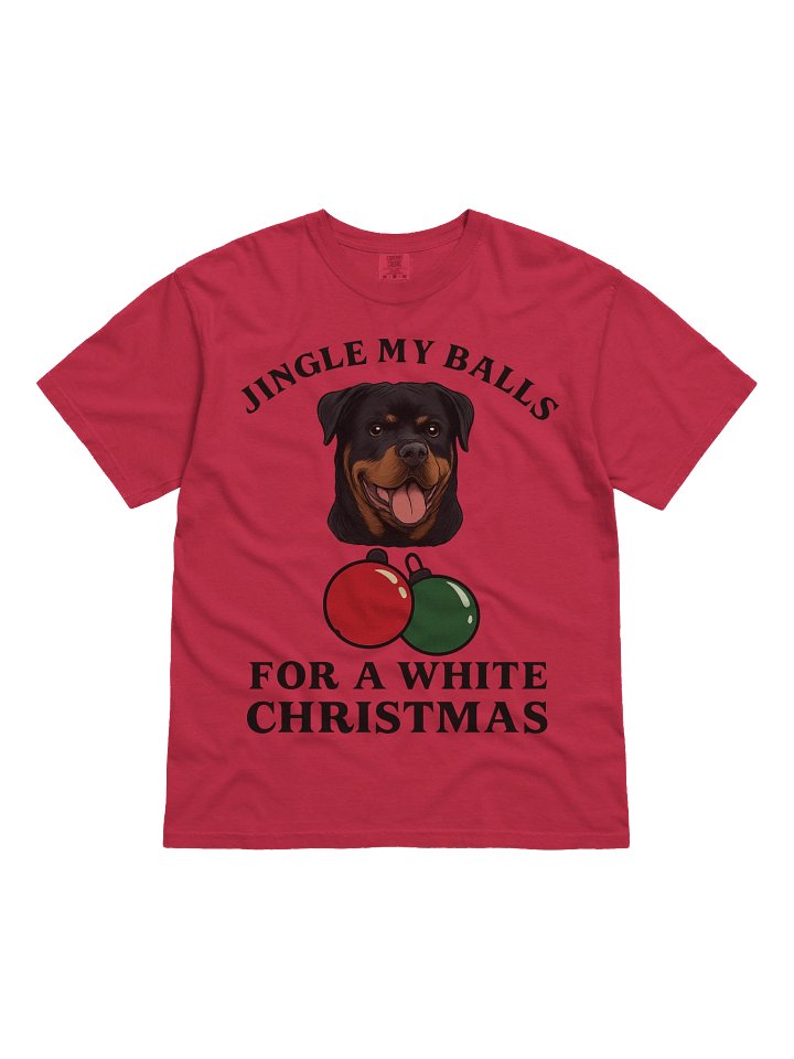 Jingle My Balls Rottweiler Christmas T-Shirt product image (7)