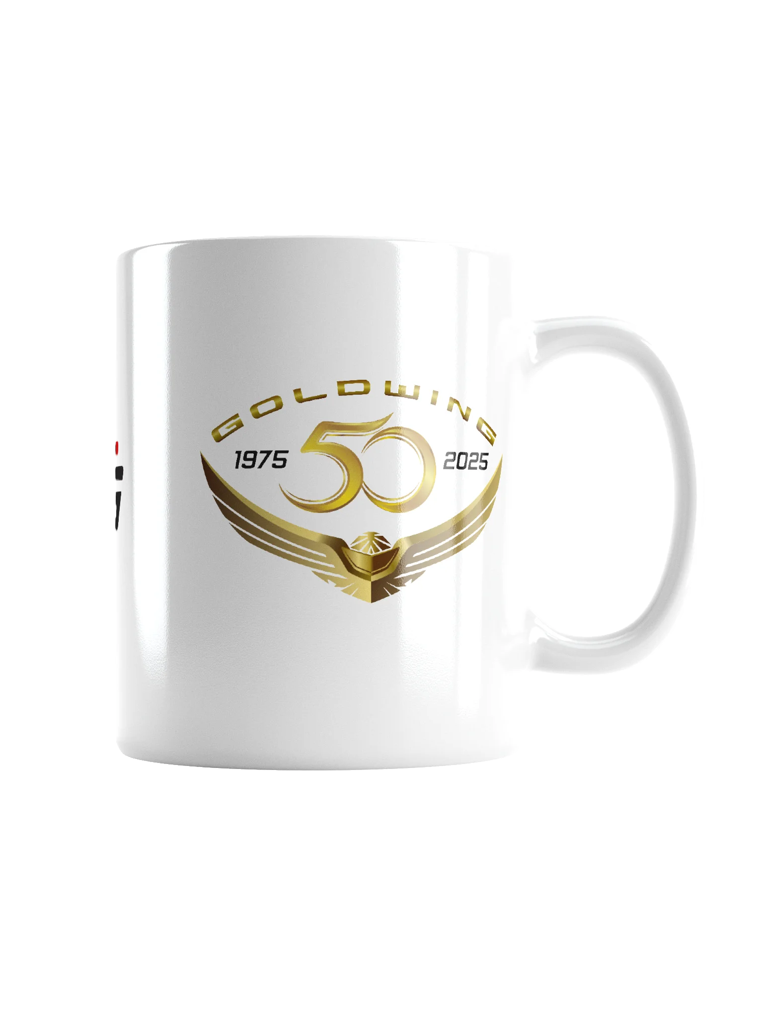 White 50th Anniversary Goldwing Coffee Mug product image (3)