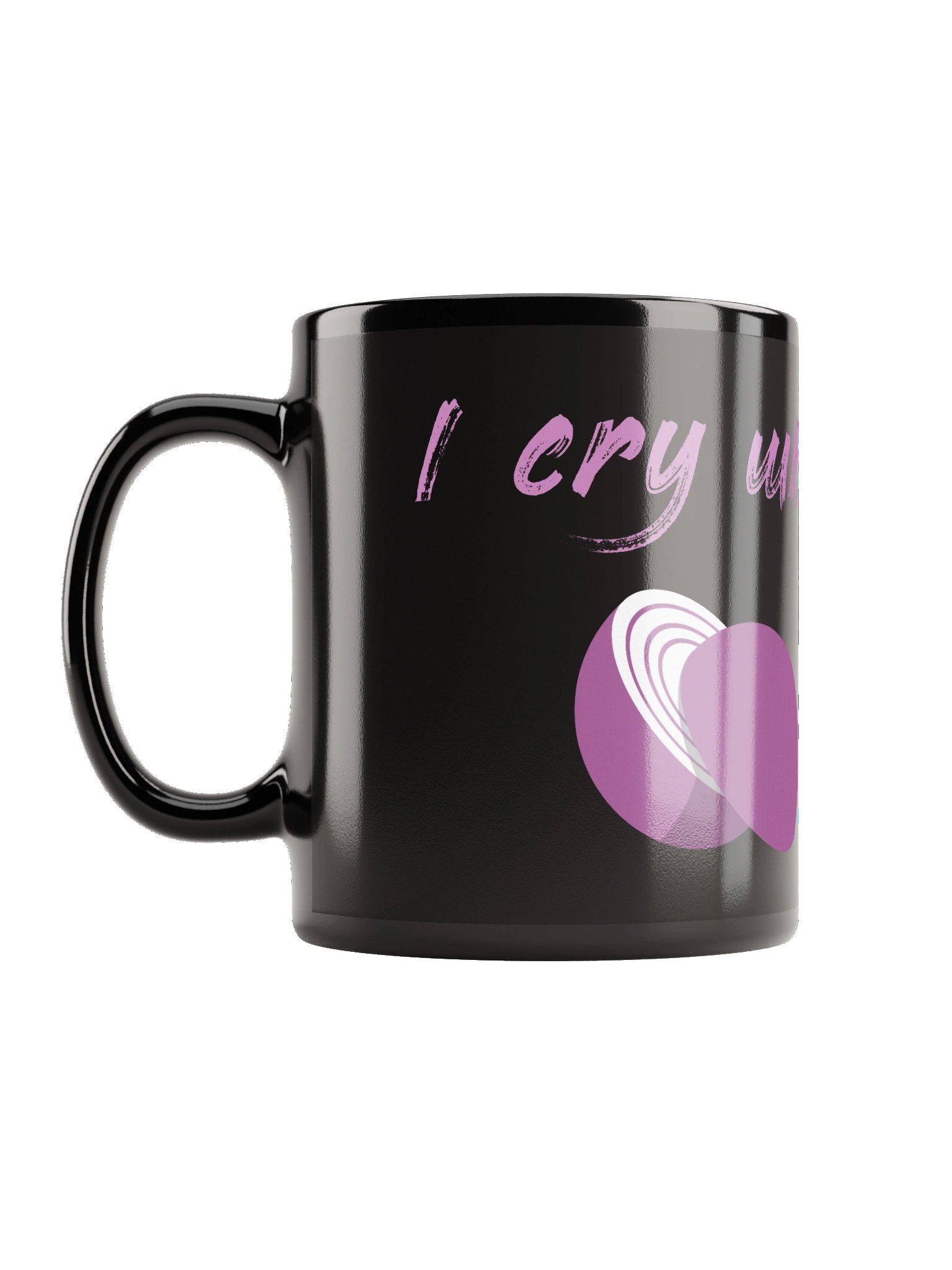 I cry when cutting onions | Black Mug product image (2)