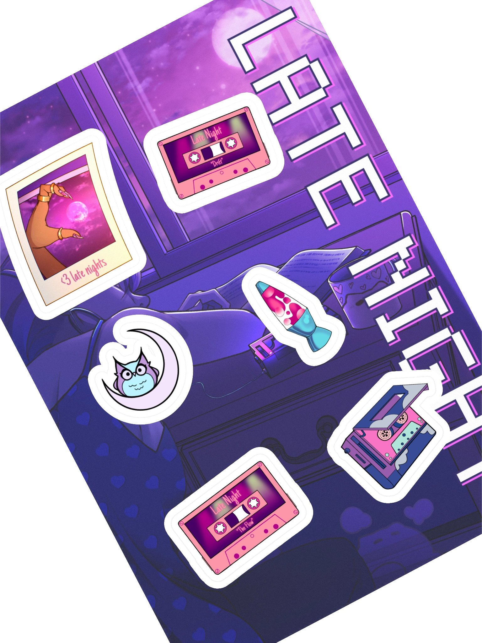 Late Night Tune Stickers product image (2)