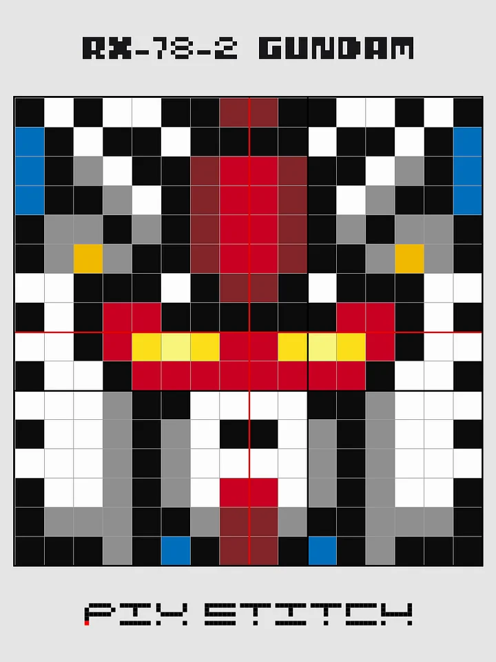RX-78-2 Gundam Pixel Art product image (2)
