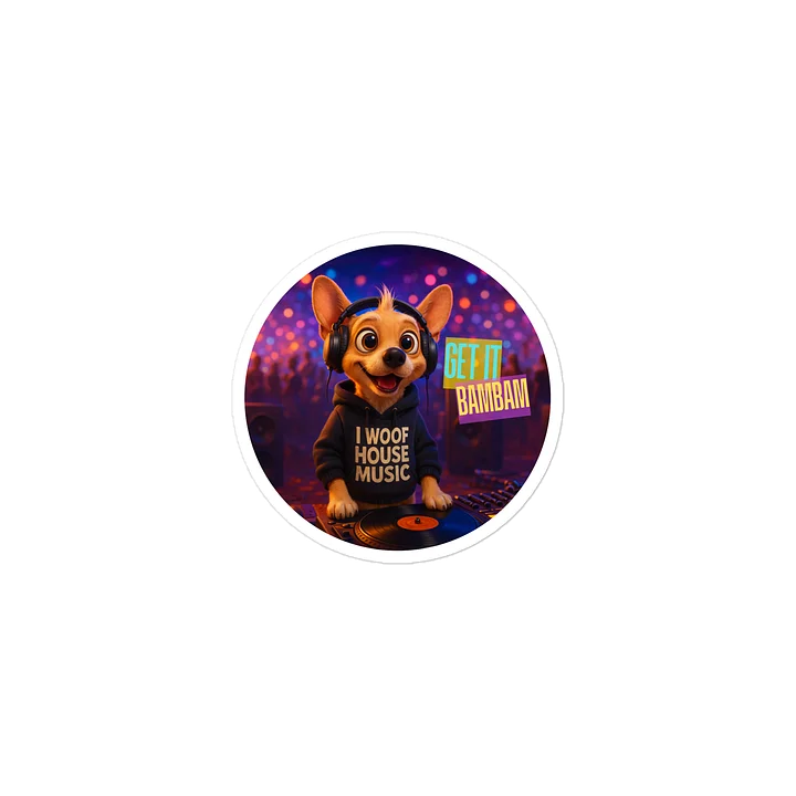 House Head Dog Die Cut Sticker product image (2)