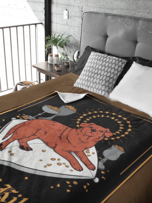 Queen of Kibble Throw Blanket product image (1)