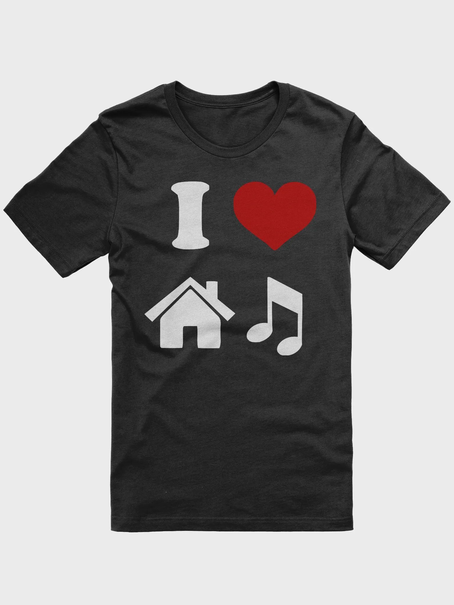 I Love House Music 2 (white red) product image (1)