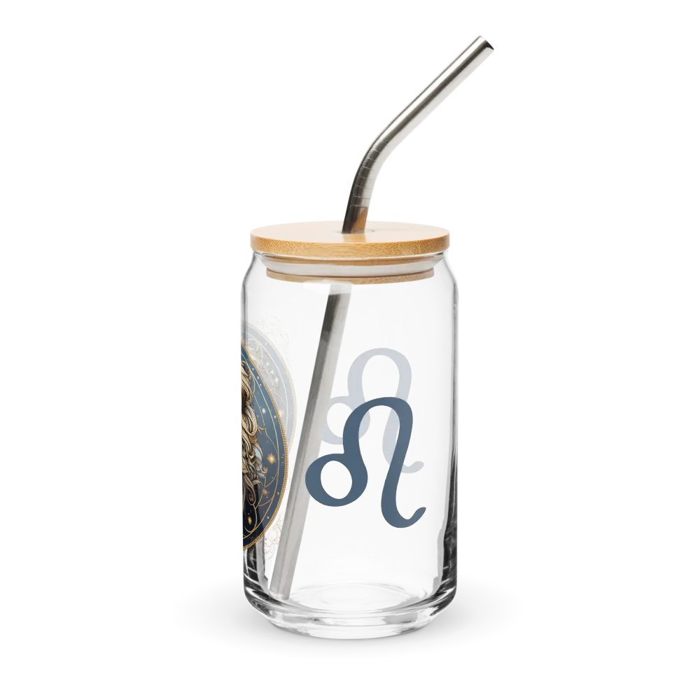 Leo Zodiac Glass Can Sipper product image (4)